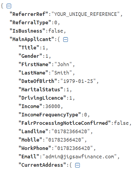 Jigsaw API Json